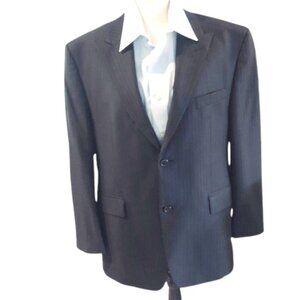 Calvin Klein Black Pinstripe Jacket with Lining 42S